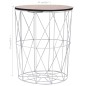 vidaXL Mesa de centro blanco Ø 47 cm vidaXL Mesa de centro blanco Ø 47 cm