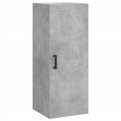 vidaXL Armario de pared gris hormigón 34,5x34x90 cm