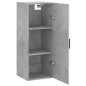 vidaXL Armario de pared gris hormigón 34,5x34x90 cm vidaXL Armario de pared gris hormigón 34,5x34x90 cm