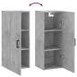 vidaXL Armario de pared gris hormigón 34,5x34x90 cm vidaXL Armario de pared gris hormigón 34,5x34x90 cm