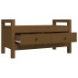 vidaXL Banco de recibidor madera maciza pino marrón miel 80x40x43 cm vidaXL Banco de recibidor madera maciza pino marrón miel 80x40x43 cm