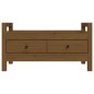 vidaXL Banco de recibidor madera maciza pino marrón miel 80x40x43 cm vidaXL Banco de recibidor madera maciza pino marrón miel 80x40x43 cm