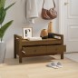 vidaXL Banco de recibidor madera maciza pino marrón miel 80x40x43 cm vidaXL Banco de recibidor madera maciza pino marrón miel 80x40x43 cm