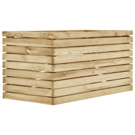 vidaXL Arriate de madera de pino impregnada 100x50x50 cm 