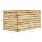 vidaXL Arriate de madera de pino impregnada 100x50x50 cm vidaXL Arriate de madera de pino impregnada 100x50x50 cm