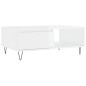 vidaXL Mesa de centro madera de ingeniería blanco brillo 90x60x35 cm vidaXL Mesa de centro madera de ingeniería blanco brillo 90x60x35 cm