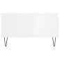 vidaXL Mesa de centro madera de ingeniería blanco brillo 90x60x35 cm vidaXL Mesa de centro madera de ingeniería blanco brillo 90x60x35 cm