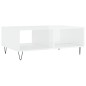 vidaXL Mesa de centro madera de ingeniería blanco brillo 90x60x35 cm vidaXL Mesa de centro madera de ingeniería blanco brillo 90x60x35 cm