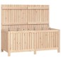 vidaXL Caja de almacenaje jardín madera maciza de pino 147x68x64 cm