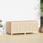 vidaXL Caja de almacenaje jardín madera maciza de pino 147x68x64 cm