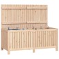 vidaXL Caja de almacenaje jardín madera maciza de pino 147x68x64 cm