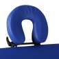 Mesa camilla de masaje de madera plegable de tres cuerpos azules Mesa camilla de masaje de madera plegable de tres cuerpos azules