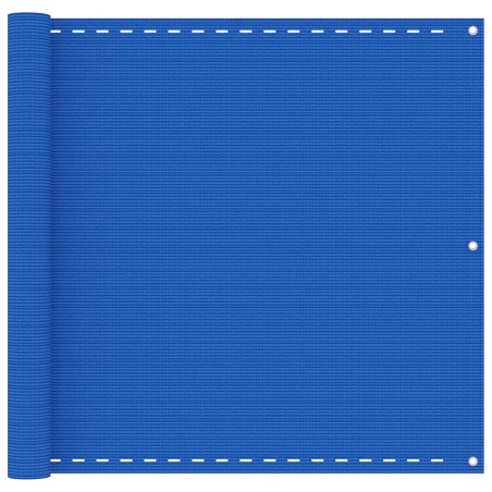 vidaXL Toldo para balcón HDPE azul 90x600 cm