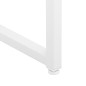 vidaXL Aparador de acero blanco 80x35x100 cm