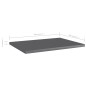 vidaXL Estante estantería 8 uds contrachapada gris brillo 40x30x1,5 cm vidaXL Estante estantería 8 uds contrachapada gris brillo 40x30x1,5 cm