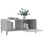 vidaXL Mesa de centro madera contrachapada gris hormigón 90x50x40 cm vidaXL Mesa de centro madera contrachapada gris hormigón 90x50x40 cm