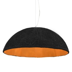 vidaXL Lámpara colgante negro y dorado E27 Ø70 cm