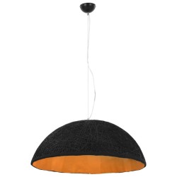 vidaXL Lámpara colgante negro y dorado E27 Ø70 cm
