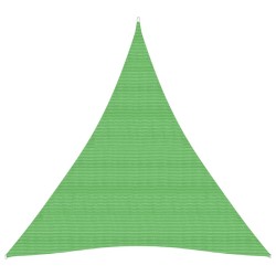 vidaXL Toldo de vela HDPE verde claro 160 g/m² 4x5x5 m
