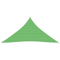 vidaXL Toldo de vela HDPE verde claro 160 g/m² 4x5x5 m