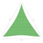vidaXL Toldo de vela HDPE verde claro 160 g/m² 4x5x5 m vidaXL Toldo de vela HDPE verde claro 160 g/m² 4x5x5 m