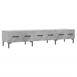 vidaXL Mueble para TV madera de ingeniería gris hormigón 150x36x30 cm
