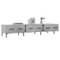 vidaXL Mueble para TV madera de ingeniería gris hormigón 150x36x30 cm