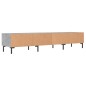 vidaXL Mueble para TV madera de ingeniería gris hormigón 150x36x30 cm