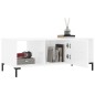 vidaXL Mesa de centro madera contrachapada blanco brillo 102x50x40 cm vidaXL Mesa de centro madera contrachapada blanco brillo 102x50x40 cm