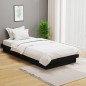 vidaXL Estructura de cama madera maciza negra 100x200 cm vidaXL Estructura de cama madera maciza negra 100x200 cm