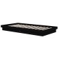 vidaXL Estructura de cama madera maciza negra 100x200 cm vidaXL Estructura de cama madera maciza negra 100x200 cm