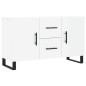 vidaXL Aparador de madera de ingeniería blanco brillante 100x36x60 cm vidaXL Aparador de madera de ingeniería blanco brillante 100x36x60 cm