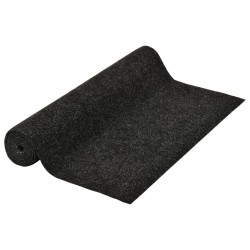 vidaXL Césped artificial con tacos gris antracita 3x1 m