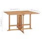 vidaXL Set comedor de jardín plegable 7 piezas madera maciza de teca vidaXL Set comedor de jardín plegable 7 piezas madera maciza de teca