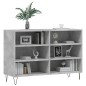 vidaXL Aparador de madera contrachapada gris hormigón 103,5x35x70 cm vidaXL Aparador de madera contrachapada gris hormigón 103,5x35x70 cm