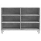 vidaXL Aparador de madera contrachapada gris hormigón 103,5x35x70 cm vidaXL Aparador de madera contrachapada gris hormigón 103,5x35x70 cm