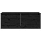 vidaXL Armario de pared 2 uds madera maciza de pino negro 45x30x35 cm vidaXL Armario de pared 2 uds madera maciza de pino negro 45x30x35 cm