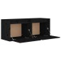 vidaXL Armario de pared 2 uds madera maciza de pino negro 45x30x35 cm vidaXL Armario de pared 2 uds madera maciza de pino negro 45x30x35 cm