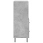 vidaXL Aparador de madera contrachapada gris hormigón 34,5x34x90 cm vidaXL Aparador de madera contrachapada gris hormigón 34,5x34x90 cm