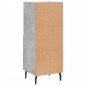 vidaXL Aparador de madera contrachapada gris hormigón 34,5x34x90 cm vidaXL Aparador de madera contrachapada gris hormigón 34,5x34x90 cm