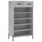 vidaXL Zapatero madera de ingeniería gris hormigón 60x35x105 cm