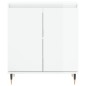 vidaXL Aparador de madera contrachapada blanco brillante 60x35x70 cm vidaXL Aparador de madera contrachapada blanco brillante 60x35x70 cm