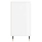vidaXL Aparador de madera contrachapada blanco brillante 60x35x70 cm vidaXL Aparador de madera contrachapada blanco brillante 60x35x70 cm
