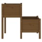 vidaXL Jardinera de madera maciza de pino marrón miel 84,5x84x75 cm vidaXL Jardinera de madera maciza de pino marrón miel 84,5x84x75 cm