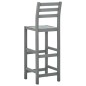 vidaXL Taburetes de cocina 4 unidades madera maciza de acacia gris vidaXL Taburetes de cocina 4 unidades madera maciza de acacia gris