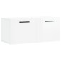 vidaXL Armario de pared madera ingeniería blanco brillo 80x36,5x35 cm vidaXL Armario de pared madera ingeniería blanco brillo 80x36,5x35 cm
