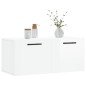 vidaXL Armario de pared madera ingeniería blanco brillo 80x36,5x35 cm vidaXL Armario de pared madera ingeniería blanco brillo 80x36,5x35 cm
