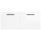 vidaXL Armario de pared madera ingeniería blanco brillo 80x36,5x35 cm vidaXL Armario de pared madera ingeniería blanco brillo 80x36,5x35 cm