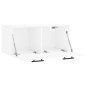 vidaXL Armario de pared madera ingeniería blanco brillo 80x36,5x35 cm vidaXL Armario de pared madera ingeniería blanco brillo 80x36,5x35 cm