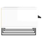 vidaXL Mueble de TV madera de ingeniería blanco brillo 150x36x30 cm